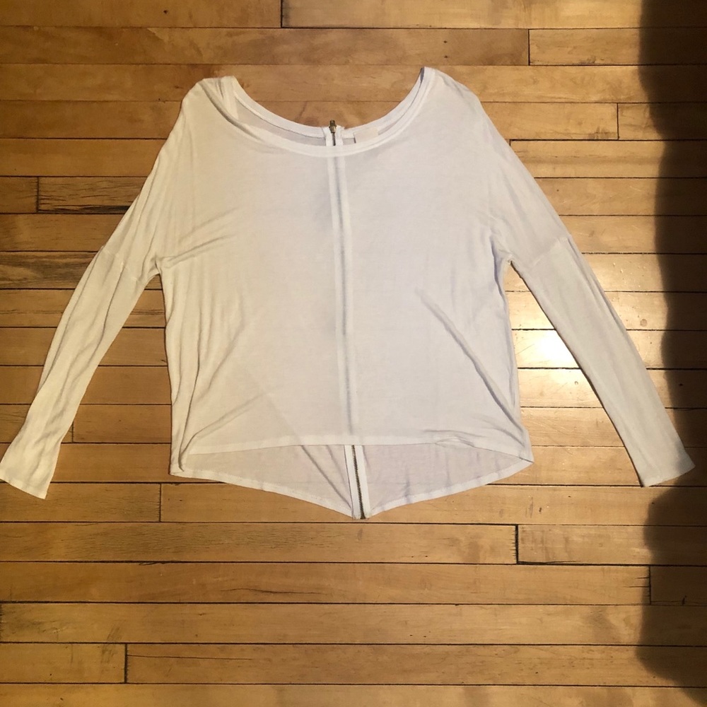 Zara Zipper Long Sleeved T-shirt